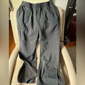 Pact XL women’s black side slit sweatpants